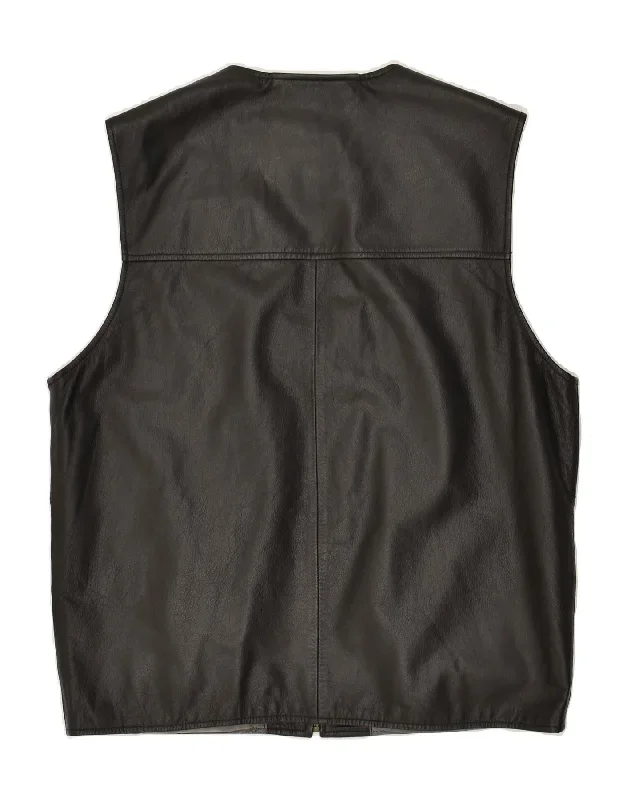 via-cortesa-mens-leather-gilet-it-52-xl-black-leather