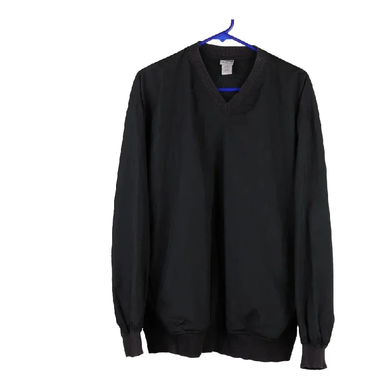 Champion Windbreaker - Large Black Polyester