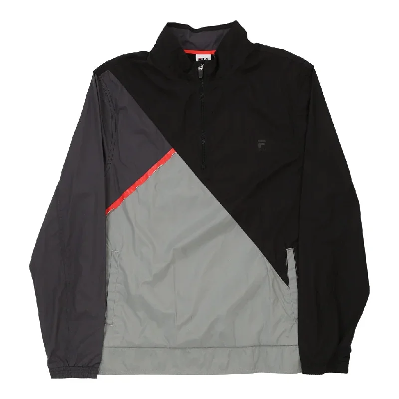 Fila Windbreaker - Large Grey Polyester