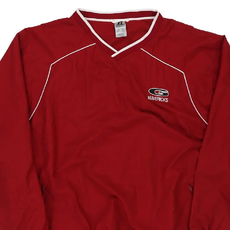 vintage-mavericks-russell-athletic-windbreaker-mens-burgundy-xx-large-343701