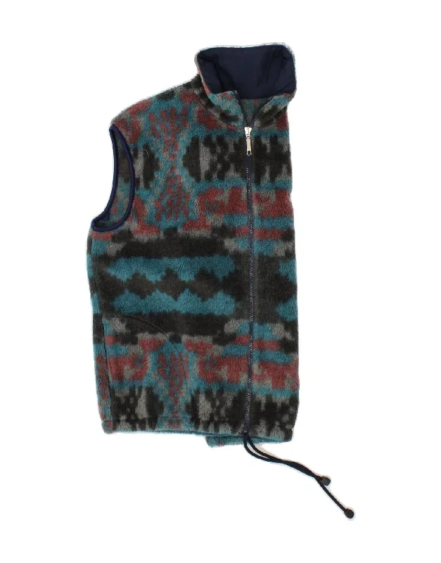 vintage-mens-fleece-gilet-uk-38-medium-multicoloured-fair-isle-polyester