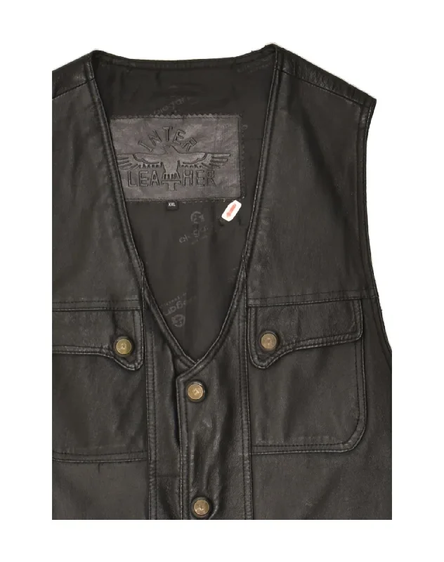 vintage-mens-leather-waistcoat-3xl-black