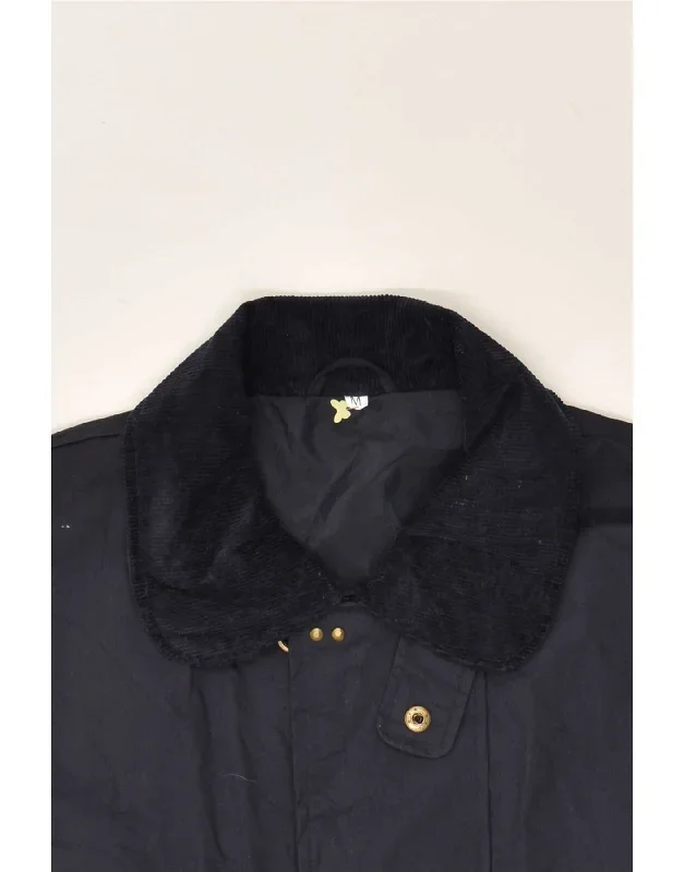 vintage-mens-overcoat-uk-38-medium-navy-blue-cotton-1