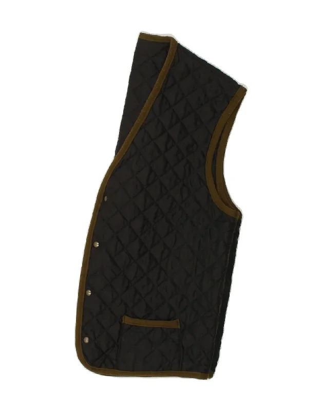 vintage-mens-quilted-gilet-uk-38-medium-black