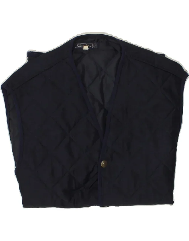 vintage-mens-quilted-gilet-uk-38-medium-navy-blue-polyester