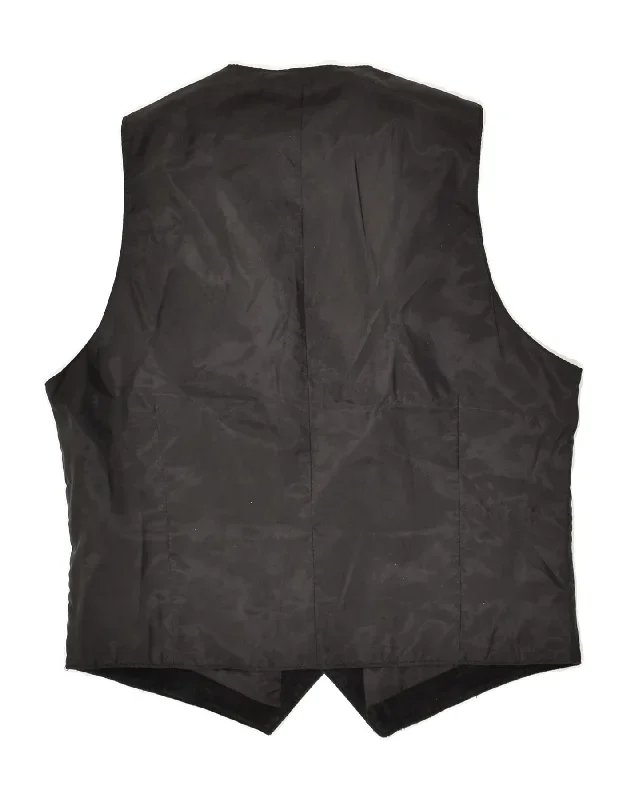 vintage-mens-suede-waistcoat-it-48-medium-black-leather