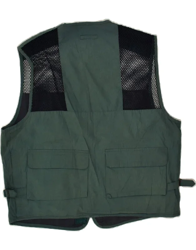 vintage-mens-utility-gilet-it-52-xl-green-colourblock-polyester