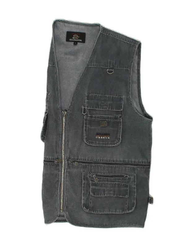 vintage-mens-utility-gilet-uk-40-large-grey-cotton