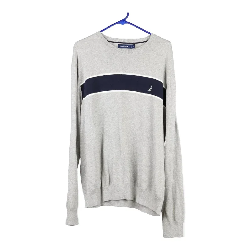 Nautica Jumper - XL Grey Cotton