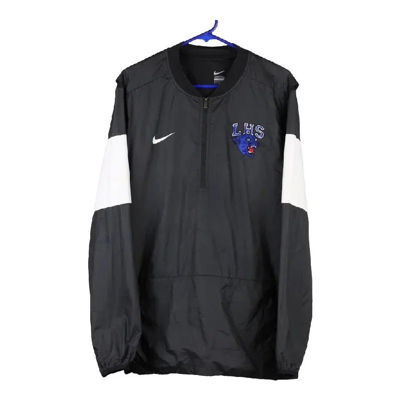 Nike Windbreaker - Large Black Polyester