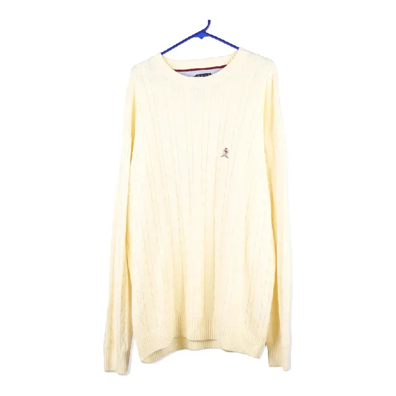 Tommy Hilfiger Jumper - 2XL Cream Cotton