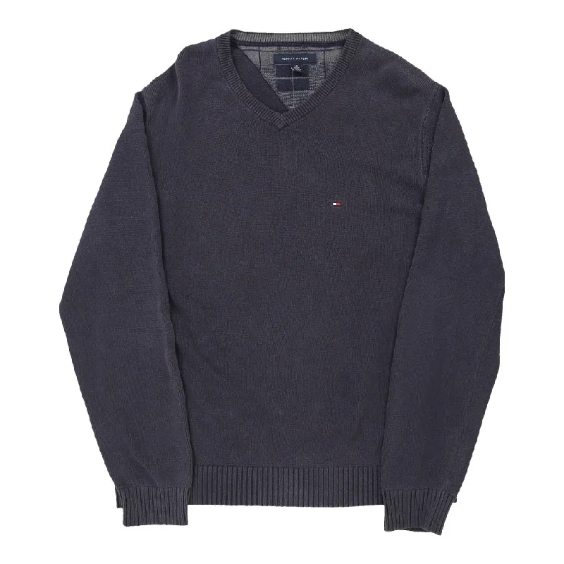 Tommy Hilfiger Jumper - Large Grey Cotton