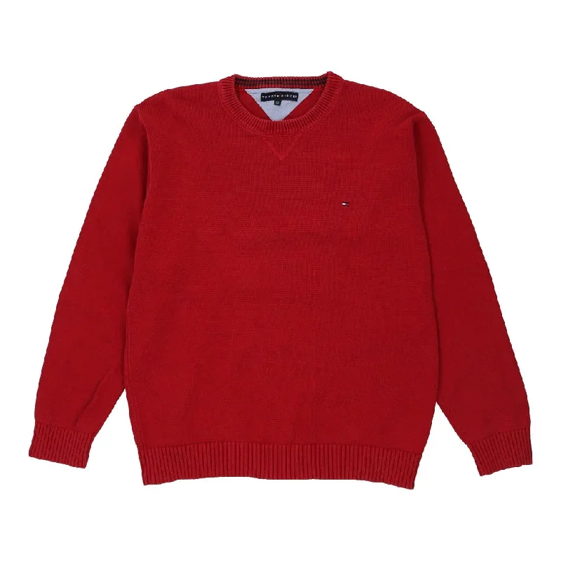 Tommy Hilfiger Jumper - 2XL Red Cotton