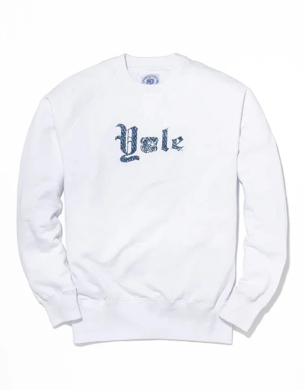 YALE CREW NECK SWEATSHIRT - WHITE