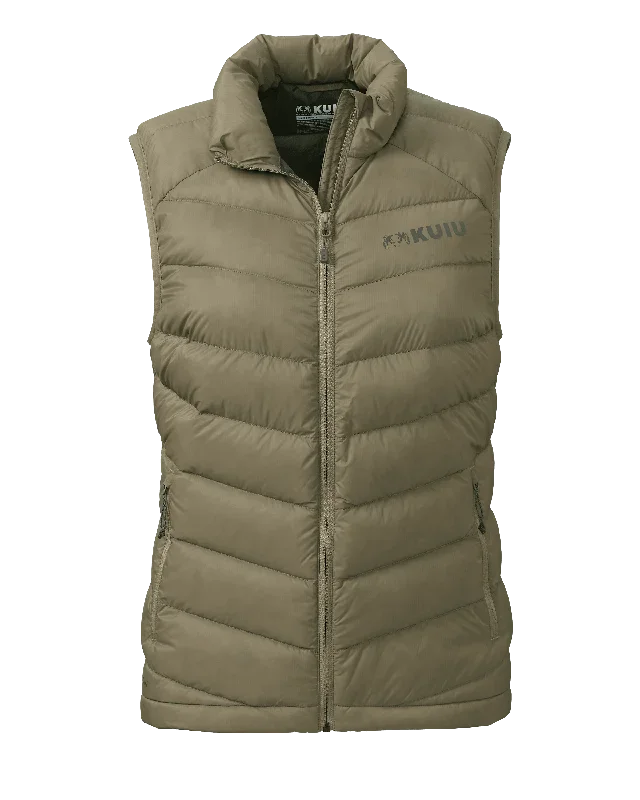 Women’s Super Down LT Vest | Khaki