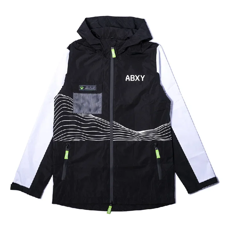 xbox-summer-nylon-zip-windbreaker-black-white-sm