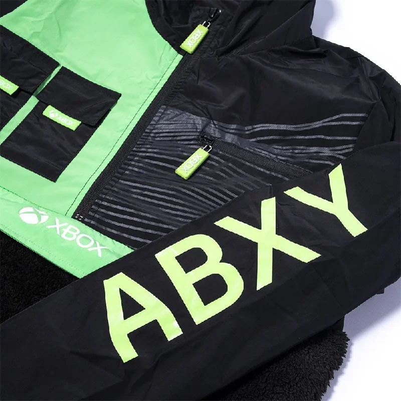 xbox-summer-sherpa-anorak-black-green-sm