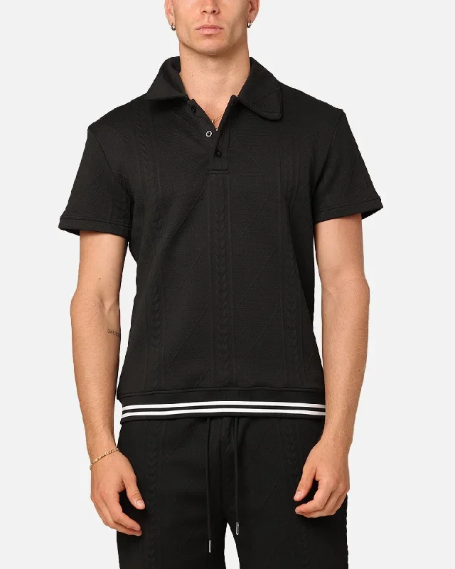 XXIII Danny Knit Polo Shirt Black