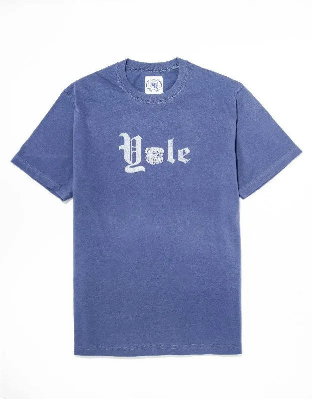 YALE CREW NECK T-SHIRT - BLUE